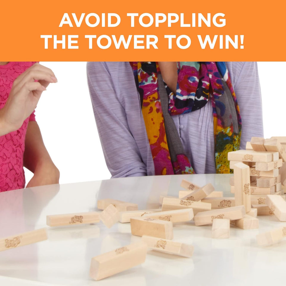 Jenga Wooden Blocks Stacking Tumbling Tower Game