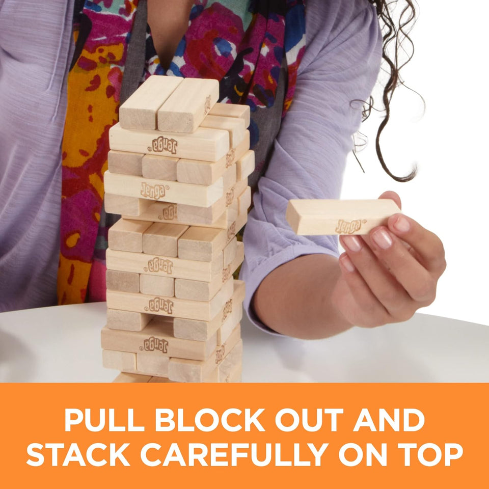 Jenga Wooden Blocks Stacking Tumbling Tower Game