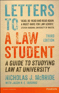 Letters to a Law Student by Nicholas J. McBride