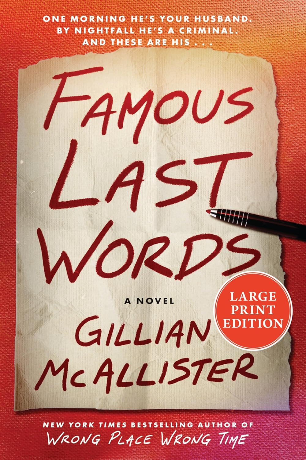 Famous Last Words by Gillian McAllister