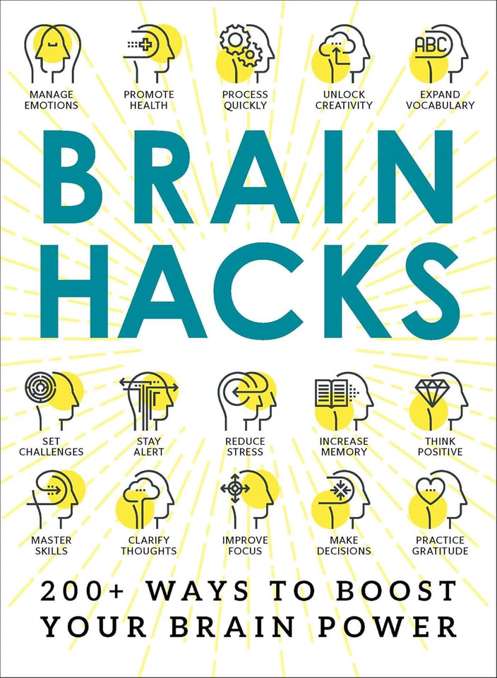 Brain Hacks: 200+ Ways to Boost Your Brain Power By Adams Media (A+ Quality)
