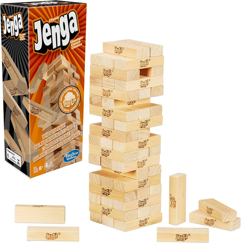Classic Jenga Game The Original Wood Block