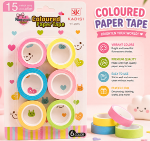 Colored Paper Tape – Vibrant Decorative Craft Tape