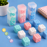 Cute Dice-Shaped Eraser set