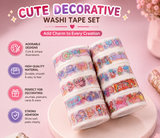 Kawaii Cute Bunny Washi Tape Set (2 Rolls)