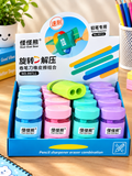 Bulk 24-Piece Dual Function Pencil Sharpener and Eraser Set