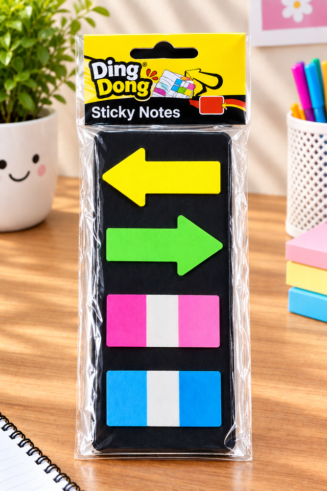 Neon Arrow and Flag Sticky Index Tabs