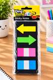 Neon Arrow and Flag Sticky Index Tabs