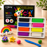 Kids Modeling Clay Set-8 Vibrant Colors with Storage Tray