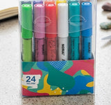 24-Color High-Opacity Pigment Ink Acrylic Markers Set