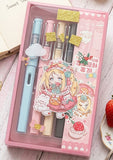 Anime Character Fountain Pen Set