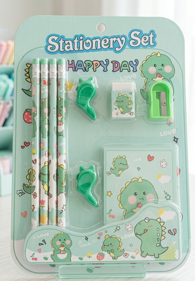 Kids Cute Dinosaur Stationery Set