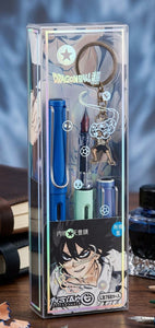 Anime Character Fountain Pen & Keychain Gift Set