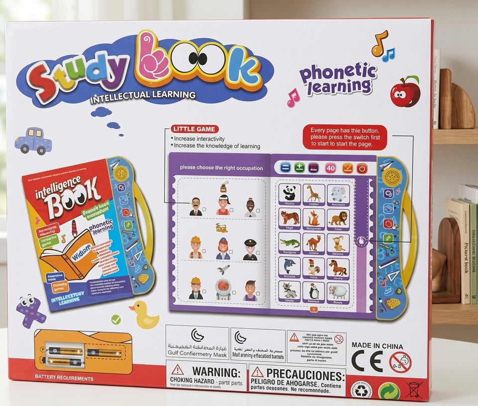 Study Book Interactive Learning Book for Kids