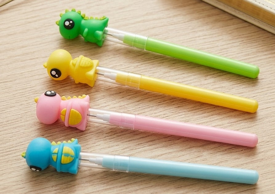 Cute 3D Dinosaur Topper Stacking Lead Pencil for Kids