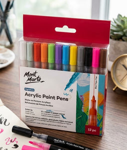 Mont Marte Signature 12-Piece Acrylic Paint Pens Set