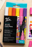 Mont Marte Signature 12-Piece Dual Tip Acrylic Paint Pens Set