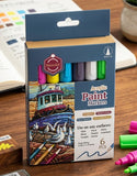 6-Piece Acrylic Paint Markers Set with Bullet Tip