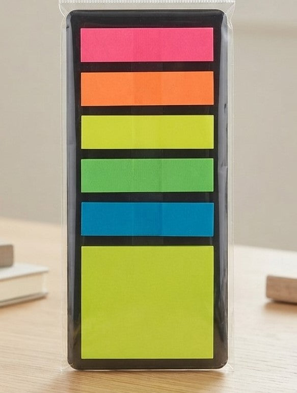 Multi-Color Neon Page Flags & Memo Notes