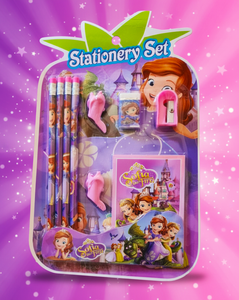Princess-Themed Kids Stationery Set – Cute Pencil, Eraser & Sharpener Gift Pack