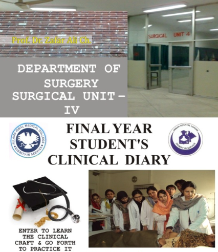 Final Year Students Clinical Diary By Dr. Zafar Ali Ch.