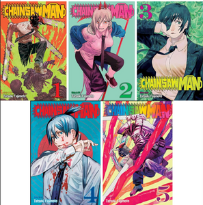 Chainsaw Man (Vol. 1-5) Manga Series Set by Tatsuki Fujimoto