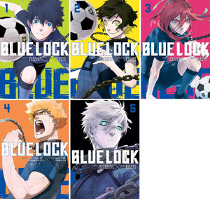 Blue Lock Manga Set Volumes 1-5 by Muneyuki Kaneshiro (A+ Quality)