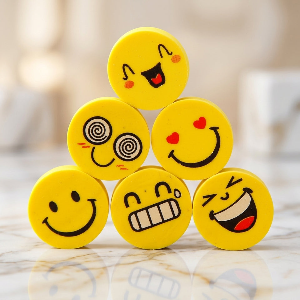 Cute Expression Erasers (Pack of 4)
