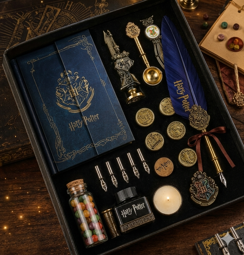 Vintage Wizard Writing Gift Box