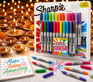 24 Color Ultra Fine Permanent Marker Set – Vibrant Quick-Dry Multi-Surface Markers