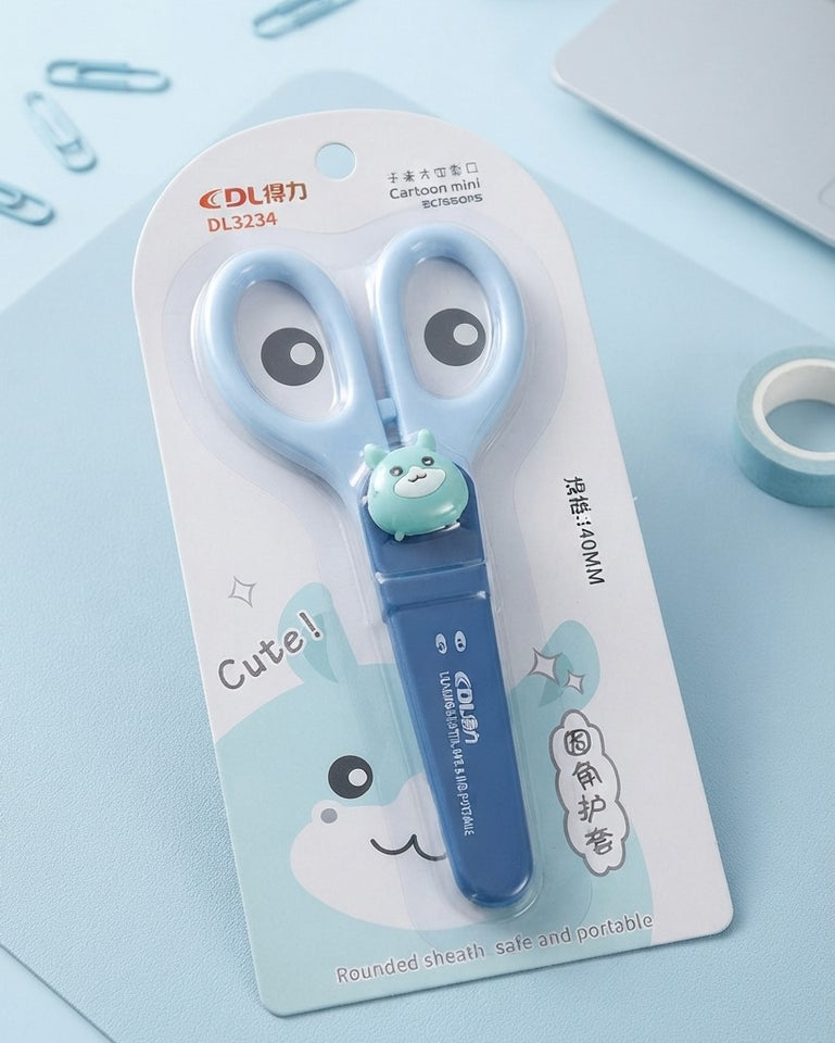 Cute Blue Student Scissor